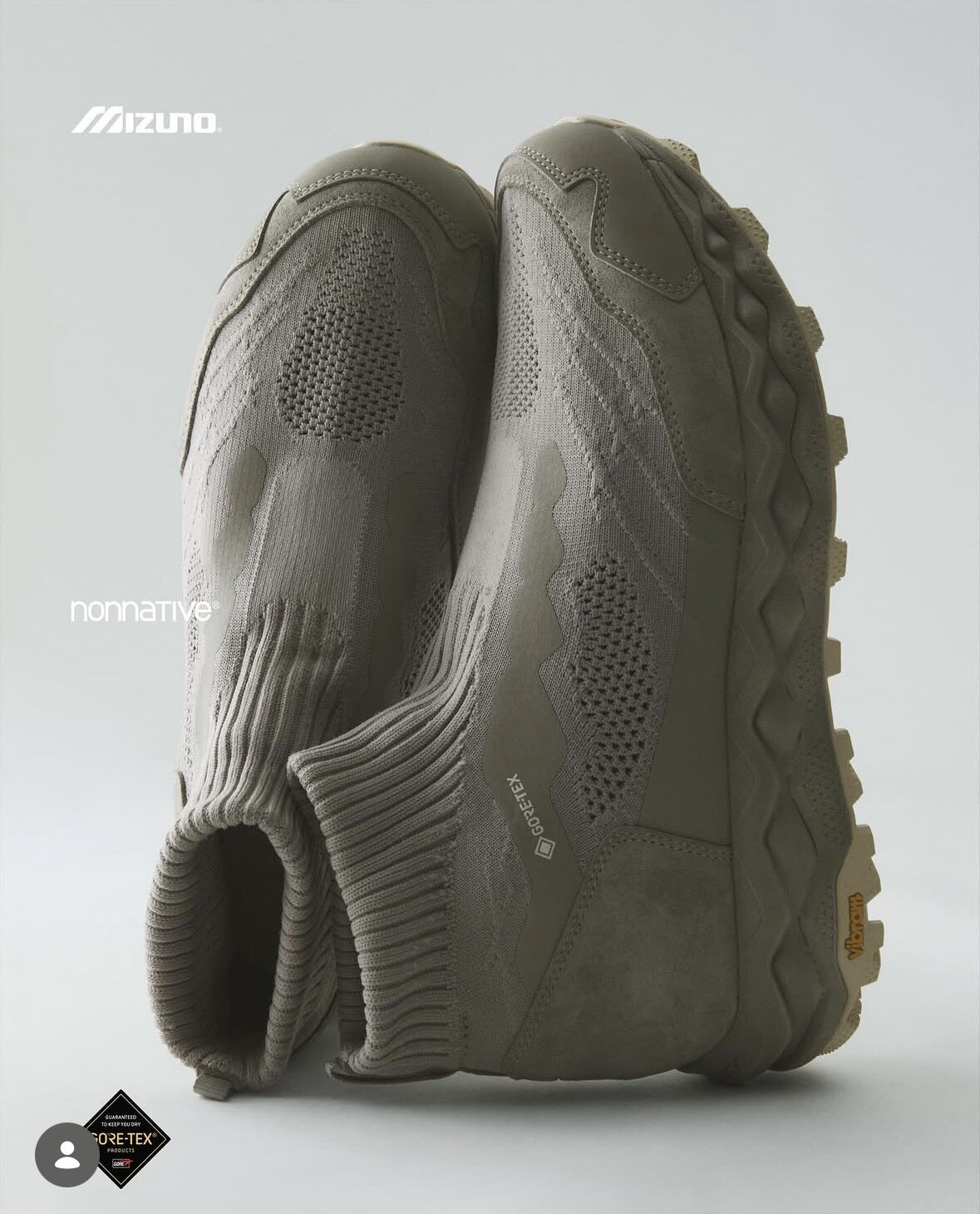 NONNATIVE联名MIZUNO户外袜套鞋