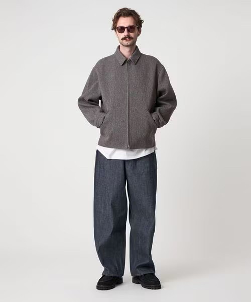 【代购】STEVEN ALAN 25aw Work blouson 羊毛混纺短款工装夹克