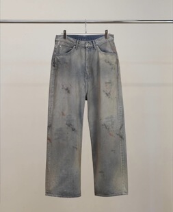 【代购】ANCELLM 26ss #05 Aging typeC 水洗染色宽松直筒牛仔裤