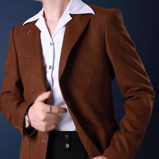 大翻领雅痞衬衣高级 休闲纯黑色大古巴领长袖 鲁三先生意式 黑帮衬衫