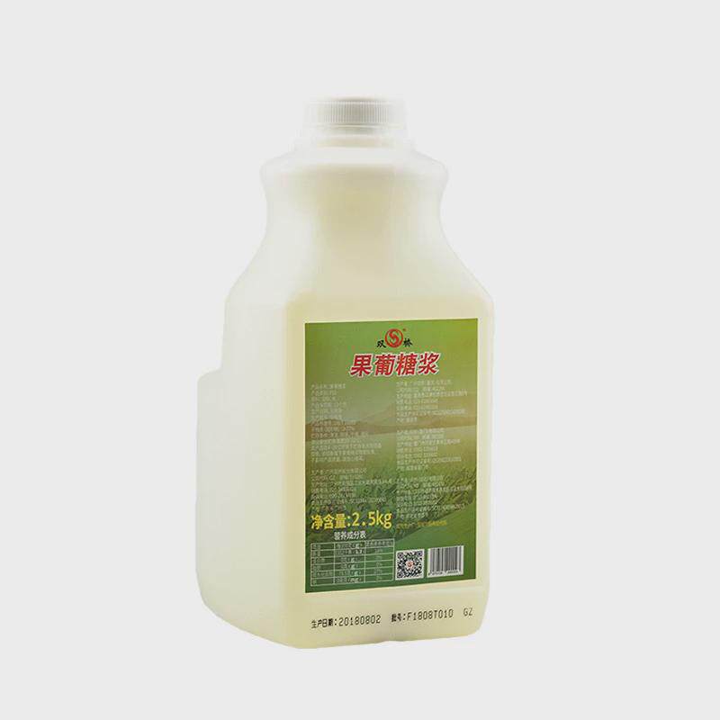 新货双桥2.5kg小瓶果糖糖浆奶茶专用原料f55果葡糖浆商用调味糖浆