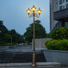 户外防水装饰景观灯太阳能欧式庭院灯高杆灯别墅花园院子小区路灯