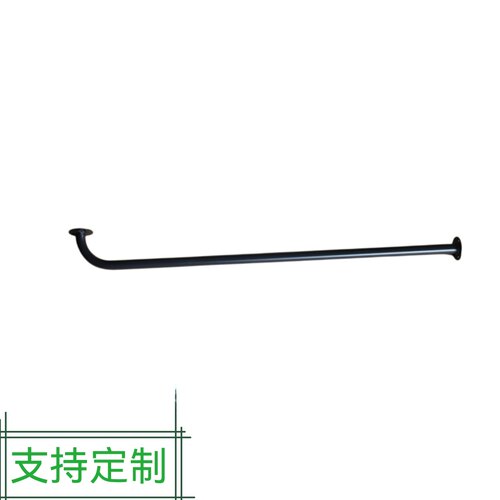 镀锌管烤漆多用性L型挂衣杆转角帘杆定制上墙顶装客房小型衣帽架