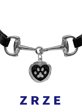 黑色猫爪项链甜酷y2k可爱辣妹颈链choker黑色皮质项圈纯欲风