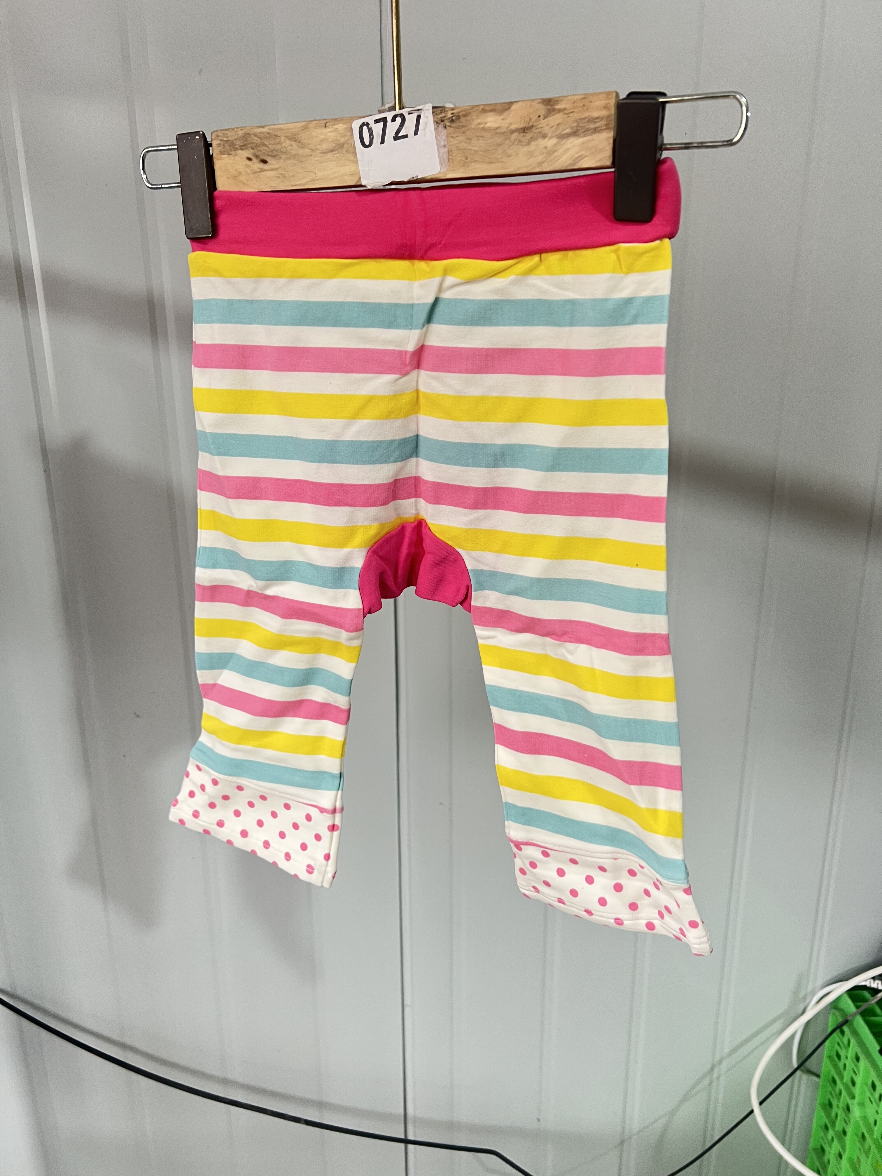 W78澳洲单男女童春款纯棉条纹打底裤休闲宽松