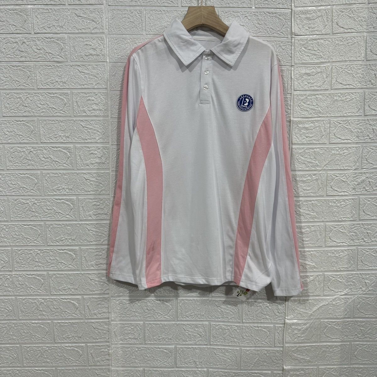 C0166瑕疵有字特价学生纯棉校服运动服初中生长袖拼接上衣