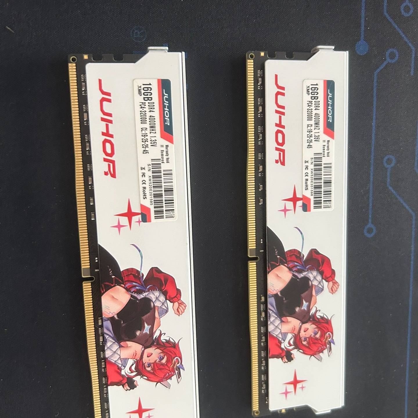 议价JUHOR玖合ddr4 16G单条×2 4000mhz频率内