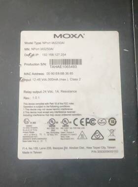 议价拆机moxa Nport IA5250AI，成色如图，包好，