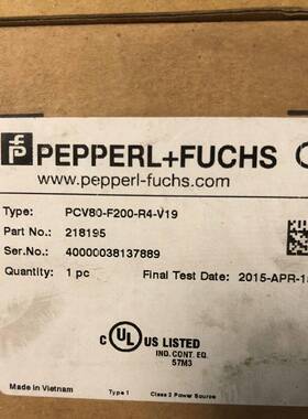 议价原装倍加福PCV80-F200-R4-V19  218195