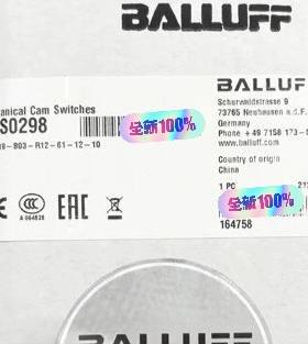 议价德国BALLUFF巴鲁夫 BNS0298 机械式凸轮开关