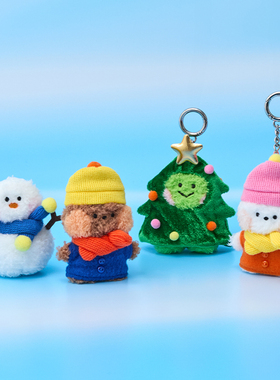 LINE FRIENDS 连我朋友 minini WORLD系列节日装扮钥匙扣MBTI周边