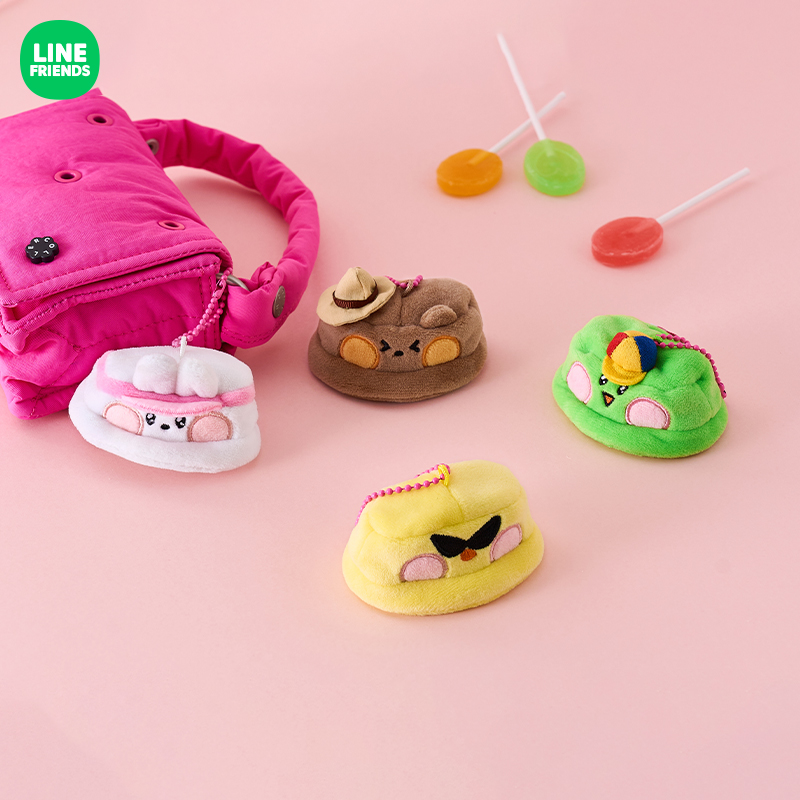 LINE FRIENDS 连我朋友 minini 游乐园系列 玩偶帽挂件钥匙扣摆件