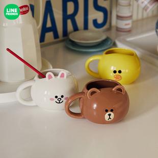 FRIENDS 马克杯 连我朋友 BROWN 办公居家通用 HUG LINE