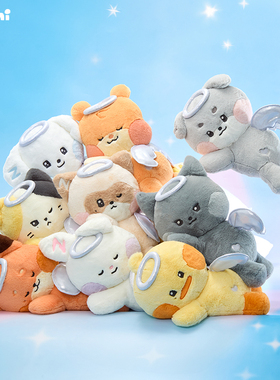 zeroni 天使系列趴趴毛绒玩偶 可爱摆件 LINE FRIENDS 连我朋友