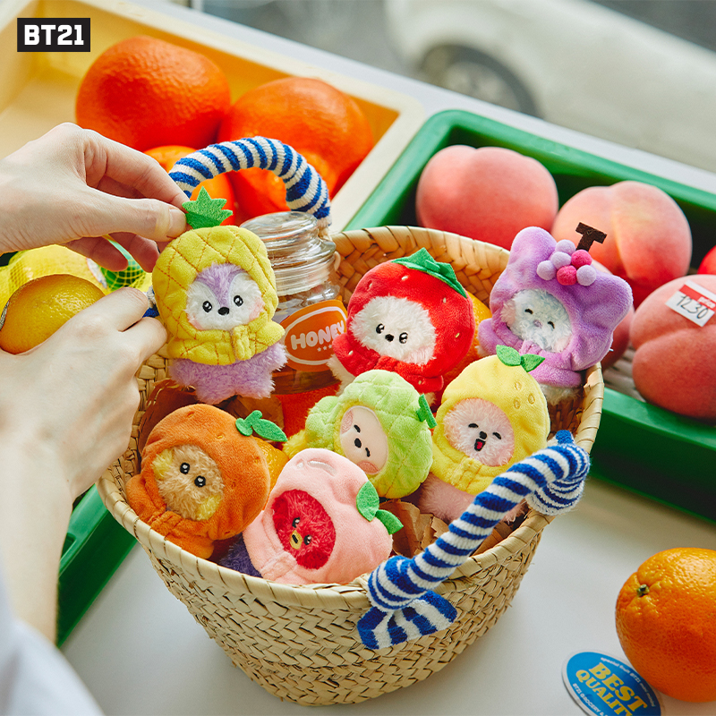 BT21 mini minini 水果系列玩偶 可爱卡通萌趣毛绒LINE FRIENDS 玩具/童车/益智/积木/模型 毛绒/玩偶/公仔/布艺类玩具 原图主图