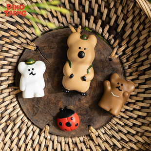 呆萌町冰箱贴套组 LINE DINOTAENG 连我朋友 可爱摆件 FRIENDS