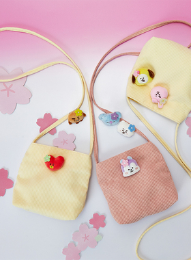 BT21 SPRING DAY系列斜挎包卡通可爱便携收纳包LINE FRIENDS