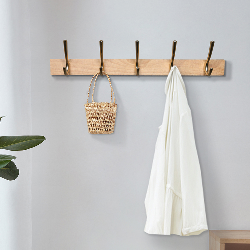 木质挂钩试衣间衣帽架挂衣钩门后