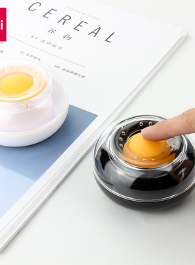 得力可爱滚珠数钱湿手器财务专用点钞缸点钱水沾水蘸水盒神器创意