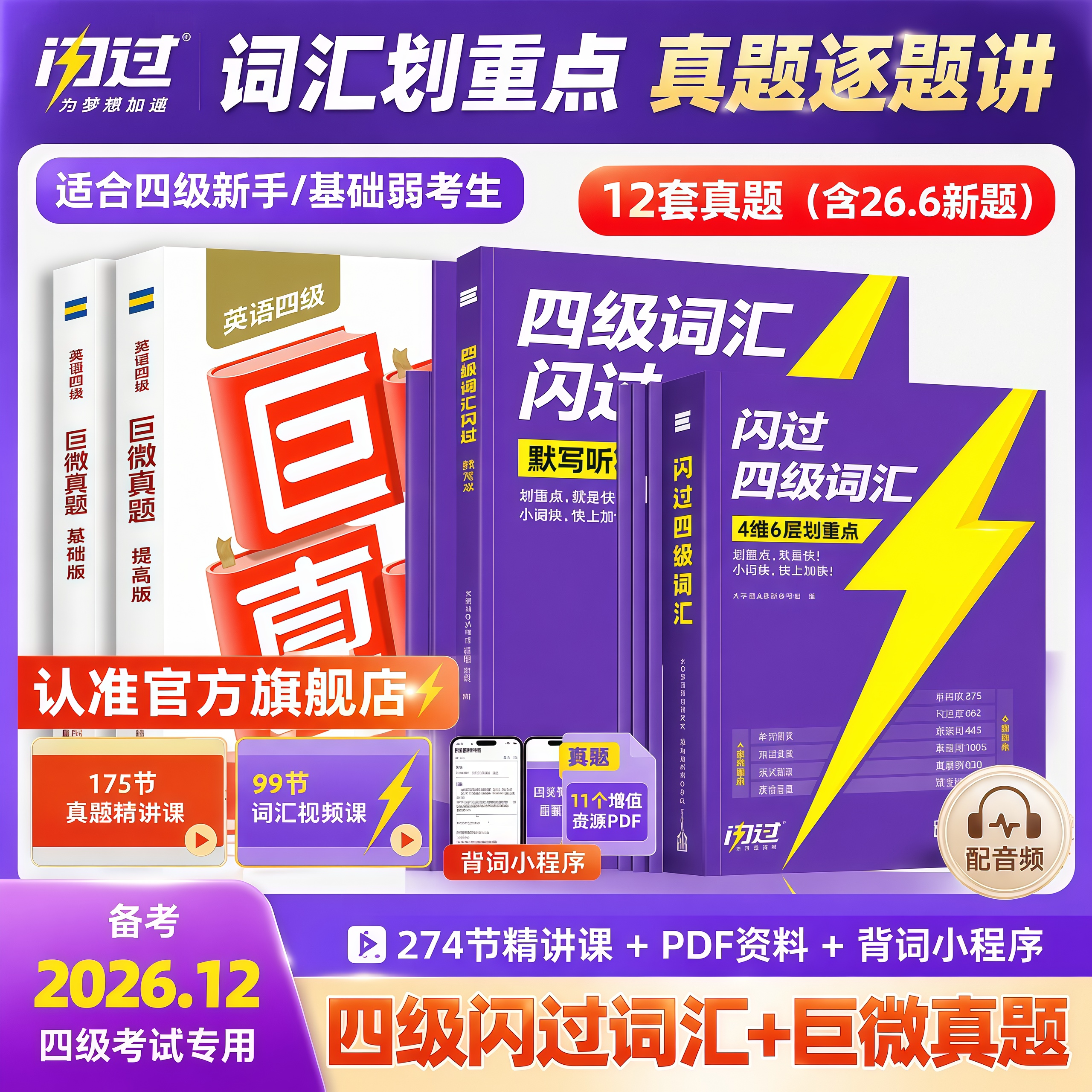 闪过大学英语四级考试真题精解图片