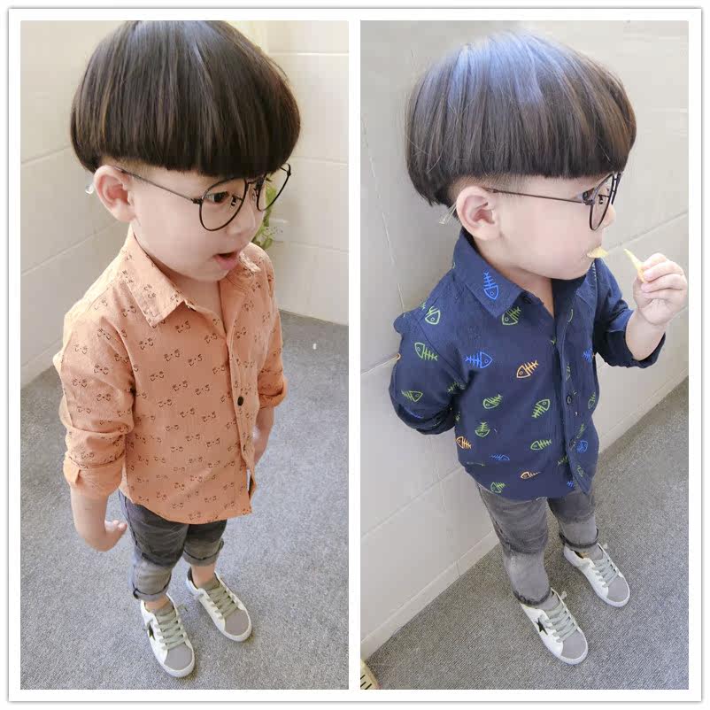 Chemise garcon à manche longue - Ref 2073405 Image 1