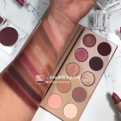 哑光眼影盘大地色粉色哑光KKW