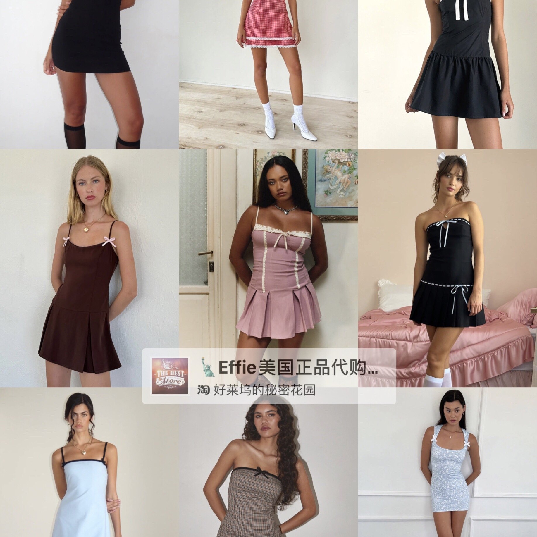 Motelrocks美式复古芭蕾连衣裙图片