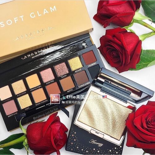 美国Anastasia ABH Soft Glam新款14色哑光珠光眼影盘