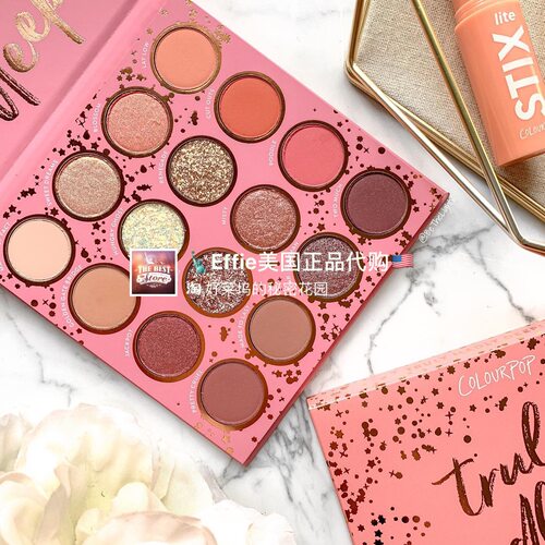 美代正品Colourpop卡拉泡泡新品 truly madly deeply 16色眼影盘