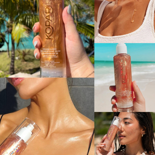 美代正品Kopari body glow椰子油滋养保湿光泽珠光提亮身体油