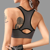 运动文胸新款 防震跑步学生健身聚拢胸罩无钢圈背心速干美背内衣女