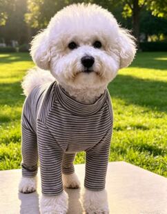 大型犬弹力四脚衣彩点德绒条纹四脚裤柔软四角裤狗狗防脏四角衣