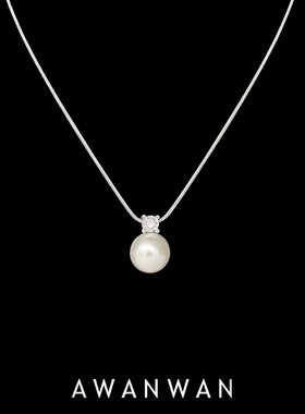 阿婉Wan轻奢高级感珍珠锆石项链