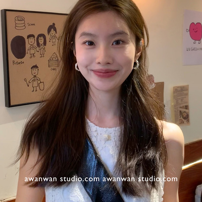阿婉Wan日韩小众碎银耳环