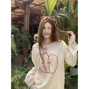 03.31 苹果刺绣休闲罩衫 限时3天到手6折 00新品 铅笔莓莓