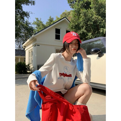 铅笔莓莓韩系纯欲长袖t恤女