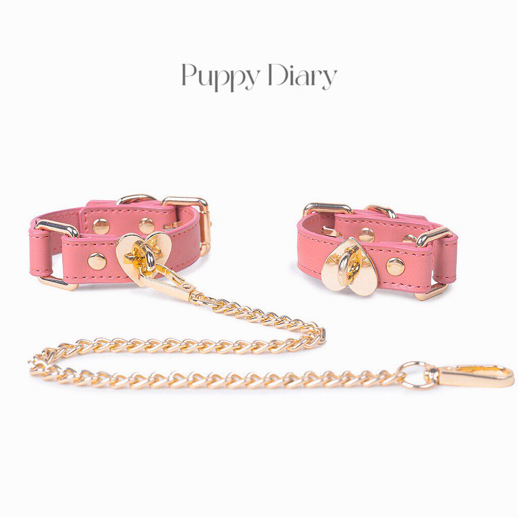 Puppy Diarycosplay手环定制饰品链条可脚链手链爱心脚环真皮女刻