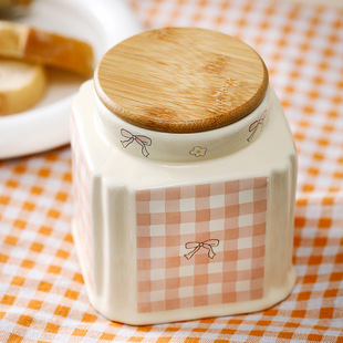 高颜值陶瓷密封罐ins家用可爱礼物糖果零食白糖茶叶收纳储存罐子