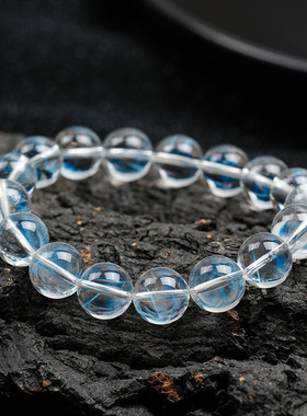 无注册商标天然蓝针水晶手链