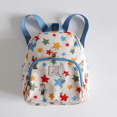 史努印比花儿童小号防水双肩背包