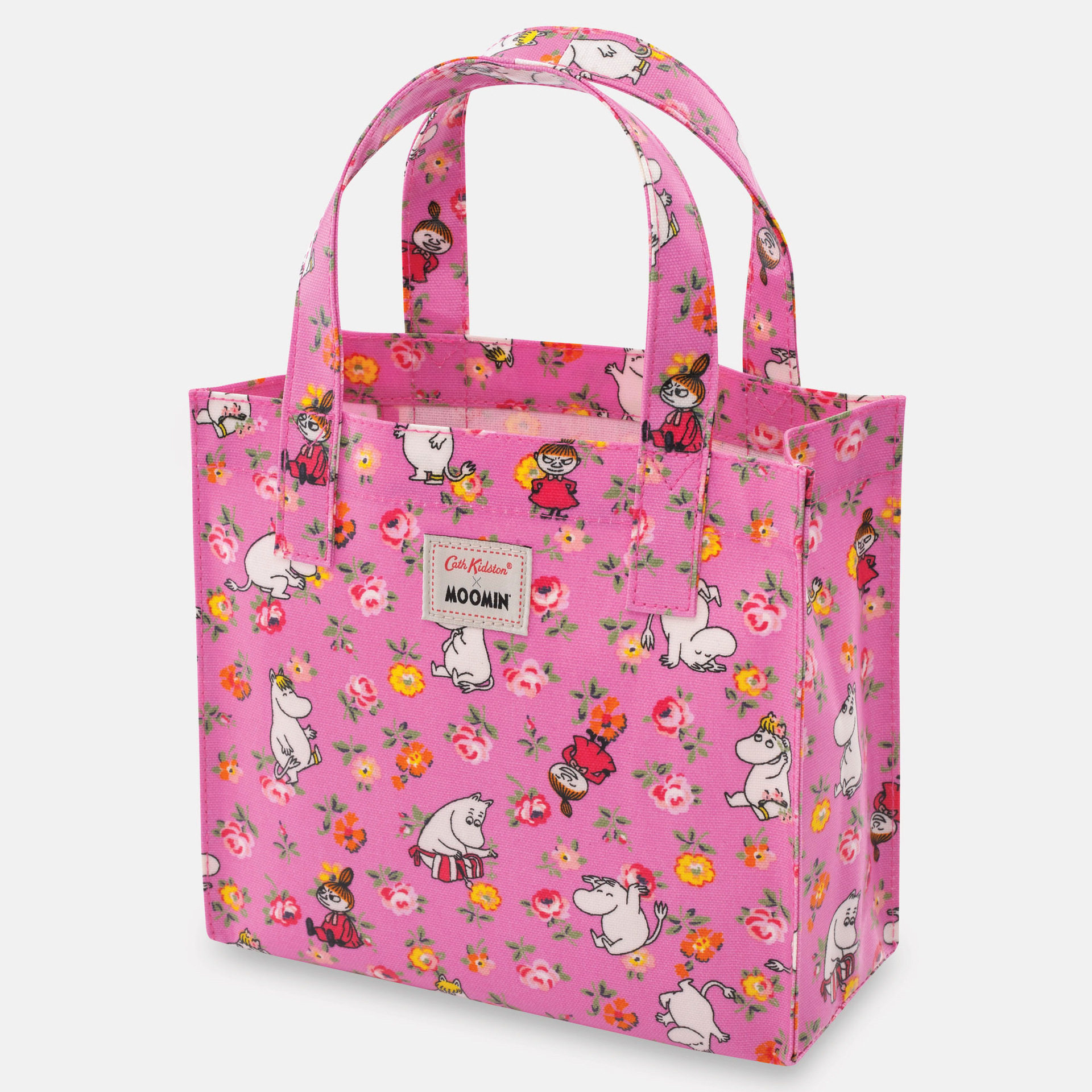 Cath Kidston联名田园卡通印花手提包便当包帆布防水饭盒袋小方包