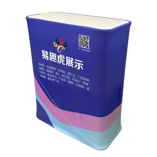 展会展示架桌子桌布折叠灯箱发光led前台接待台广告展台展会神器