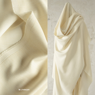 事儿THINGER 不会皱的·天丝羊毛料-春秋洋装风衣长裤设计师布料