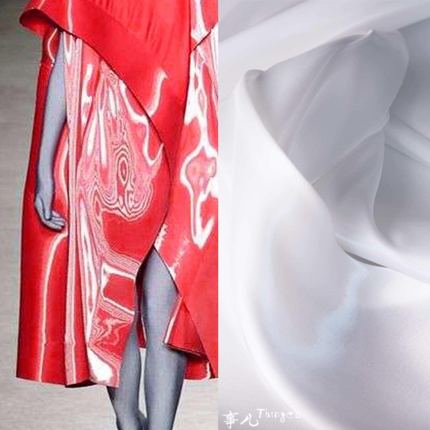 白色金属光泽布料事儿布料设计师