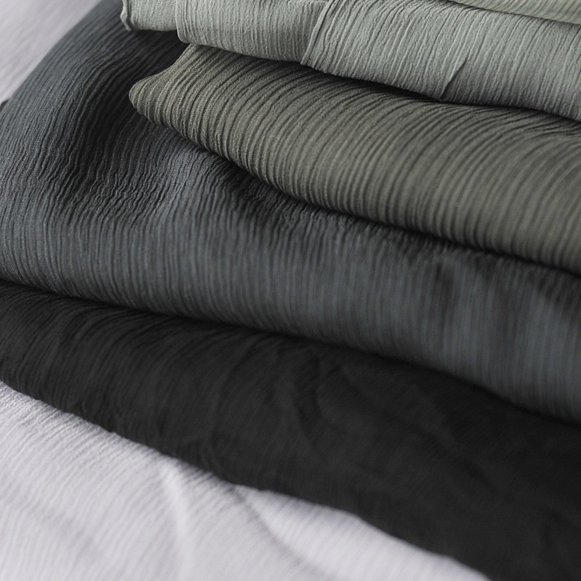 100%真丝乔其纱绉-半透明布料泡泡皱雪纺面料/半米价