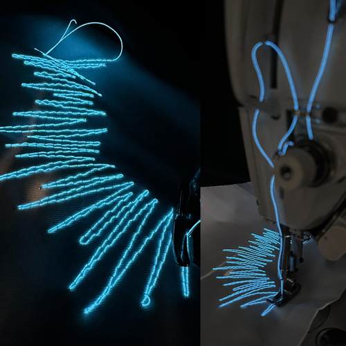 事儿超细柔性发光线发光纤维