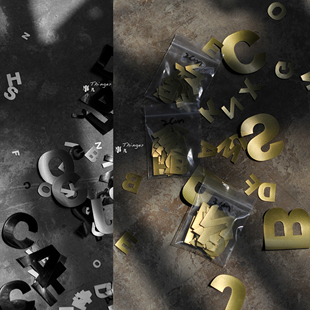 70%off black体多规格金银2色／1套 英文字母－TPU热熔胶膜Arial