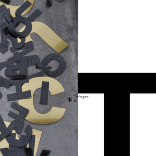 多色多规格／1包 black字体 70%off 英文字母T－TPU热熔胶膜Arial