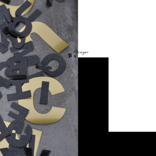 多色多规格／1包 black字体 70%off 英文字母L－TPU热熔胶膜Arial