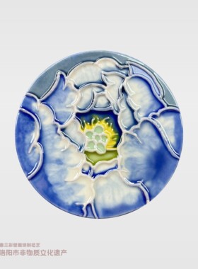 洛阳牡丹花冰箱贴原创设计风创意个性中国风唐三彩礼物礼品送老外